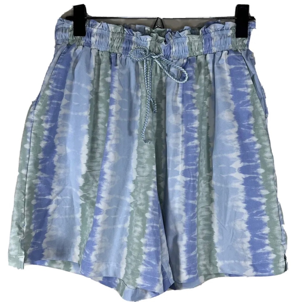 Madewell Second Wave Board Shorts Tie Dye Medium Drawstring Waist Pockets